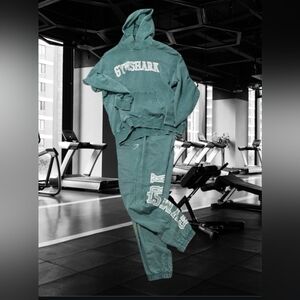 💥 Men Gymshark Full Matching Set Jogger Hoodie  M/L